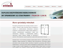 Tablet Screenshot of enklawanieruchomosci.pl